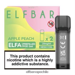 Elf Bar Chile - ELFBAR ELFA cápsula precargada (paquete de 2) durazno manzana Z8PRPD116