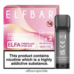 Elf Bar Vape Chile - ELFBAR ELFA cápsula precargada (paquete de 2) helado de fresa Z8PRPD115