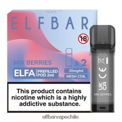 Sabor Elf Bar - ELFBAR ELFA cápsula precargada (paquete de 2) mezclar bayas Z8PRPD132